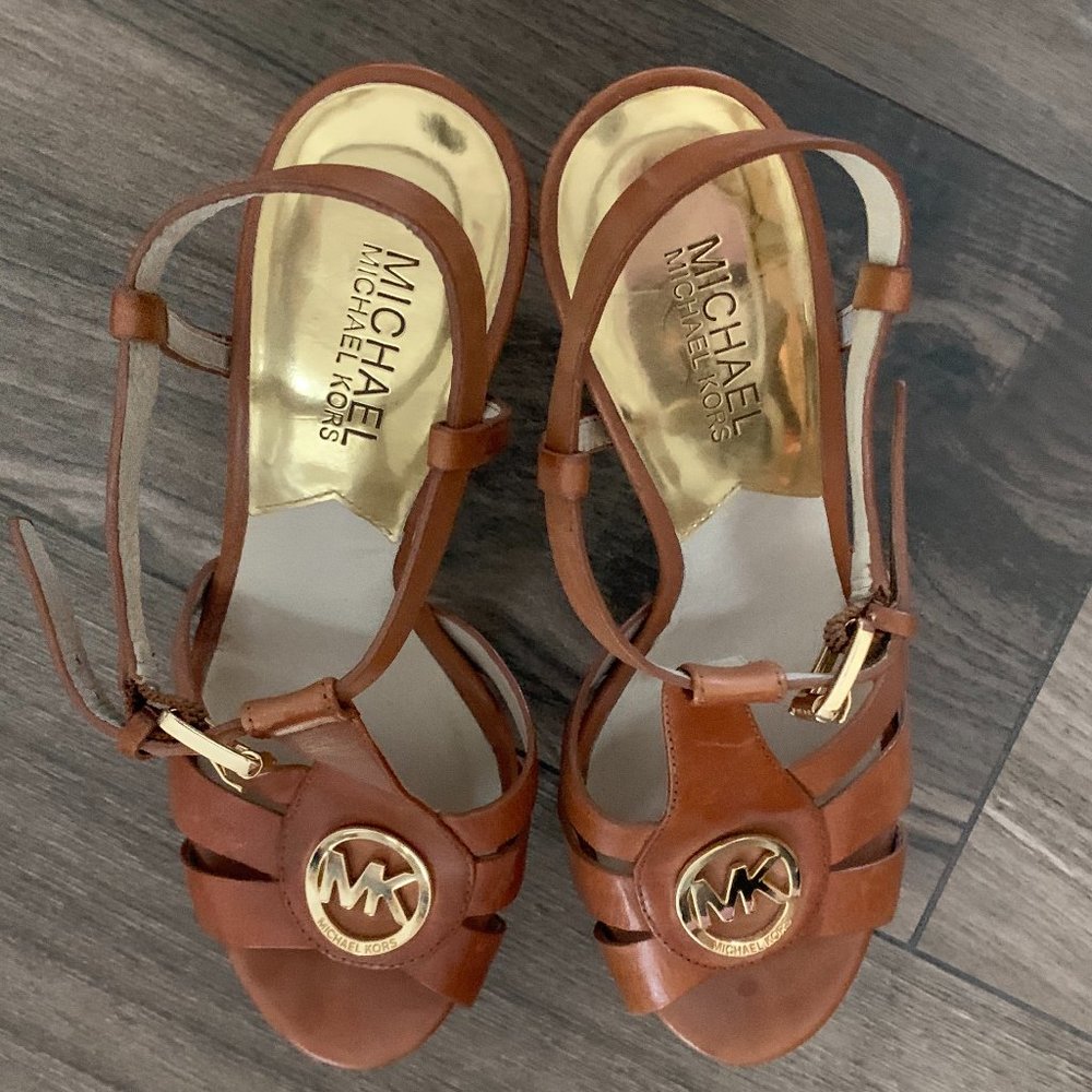MICHAEL Michael Kors Brown Leather Heels
